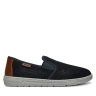 Półbuty męskie - Półbuty Rieker 08676-14 Granatowy - miniaturka - grafika 1