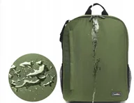 Torebki damskie - Wodoodporny Plecak na Aparat Torba Ochronna na Ramię Zielony Kamerzysta - miniaturka - grafika 1