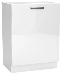 Biała dolna szafka do nowoczesnej kuchni 60 cm połysk W0-K89 - Szafki kuchenne - miniaturka - grafika 1