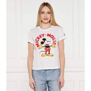 Desigual T-shirt MICKEY MOUSE Desigual x Disney Regular Fit - Koszulki i topy damskie - miniaturka - grafika 1