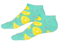 Skarpetki dla dzieci - Soxo Skarpetki dziecięce, 2 lub 3 pary (Cytrynowe buźki, 23-26) - miniaturka - grafika 1