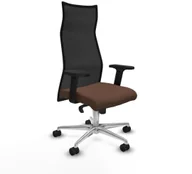 Fotele i krzesła biurowe - Krzesło Biurowe Piqueras y Crespo B2D086N Ceimnobrązowy - miniaturka - grafika 1