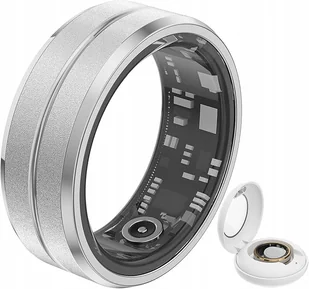 Inteligentny Pierścionek Smartring Puls Tlen Stres Rytm Sen R.8 18,2mm - Smartband - miniaturka - grafika 1