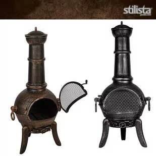PIEC PALENISKO OGRODOWE ŻELIWNE KOMINEK GRILL - Paleniska ogrodowe - miniaturka - grafika 5