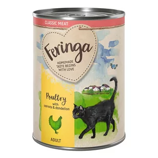 Feringa, mokra karma dla kota, 1 x 400 g  - Classic Meat - Drób z marchewką i mniszkiem lekarskim - Mokra karma dla kotów - miniaturka - grafika 1