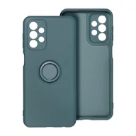 Etui i futerały do telefonów - Forcell Futerał Silicone Ring Do Iphone 14 Plus Zielony - miniaturka - grafika 1
