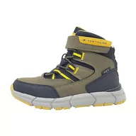 Śniegowce damskie - Tom Tailor Kids Chłopięce 6370250008 śniegowce, Black khaki Yellow, 35 EU - miniaturka - grafika 1