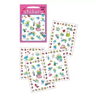 Barbo Toys Zestaw Naklejek 180 szt Girls SMERFY - Barbo Toys - Szkolne artykuły papiernicze - miniaturka - grafika 1