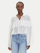 Bluzki damskie - ONLY Bluzka Suzzi 15360661 Biały Regular Fit - miniaturka - grafika 1
