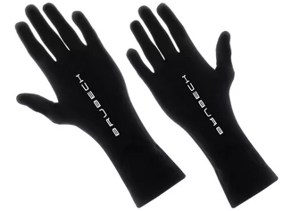 Rękawiczki rowerowe - Rękawiczki termoaktywne merino Brubeck czarne S/M - grafika 1