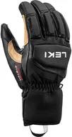 Rękawice narciarskie - Leki LEKI RĘKAWICE Griffin Pro 3D black/tan 8.0 - miniaturka - grafika 1