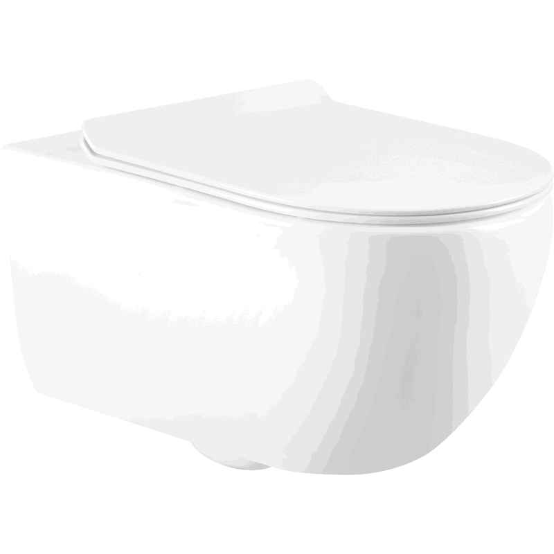 Mexen Carmen miska wc Rimless z deską wolnoopadającą slim, duroplast, biała połysk - 3088L4000