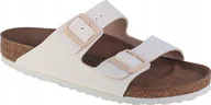 Sandały męskie - Birkenstock Birkenstock Arizona Vegan TEX 1022291 białe 44 - miniaturka - grafika 1