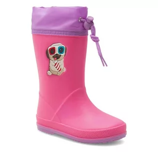 Buty dla dziewczynek - Kalosze Nelli Blu CA23002B Pink - grafika 1