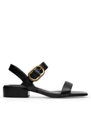 Sandały damskie - Gino Rossi Sandały TERANOVA-113494 Czarny - miniaturka - grafika 1