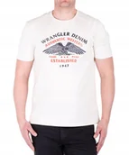 Koszulki męskie - T-shirt Wrangler AMERICANA TEE 112362392 Vintage White L - miniaturka - grafika 1
