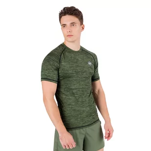 Rashguard męski Pitbull Performance Small Logo zielony 962202360001 XXL - Kimona, stroje i obuwie - miniaturka - grafika 1