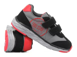 Buty sportowe dziecięce, adidasy Big Star JJ374208, czarne - Buty dla chłopców - miniaturka - grafika 1