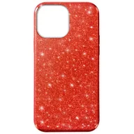 Etui i futerały do telefonów - Etui iPhone 13 Pro Max Removable Glitter Silicone Semi-Rigid czerwone - miniaturka - grafika 1