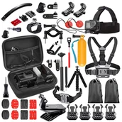 Akcesoria do kamer sportowych - ZESTAW XXL AKCESORIA GOPRO HERO 13 12 11 10 9 8 7 GoPro 45w1 SZELKI WALIZKA - miniaturka - grafika 1