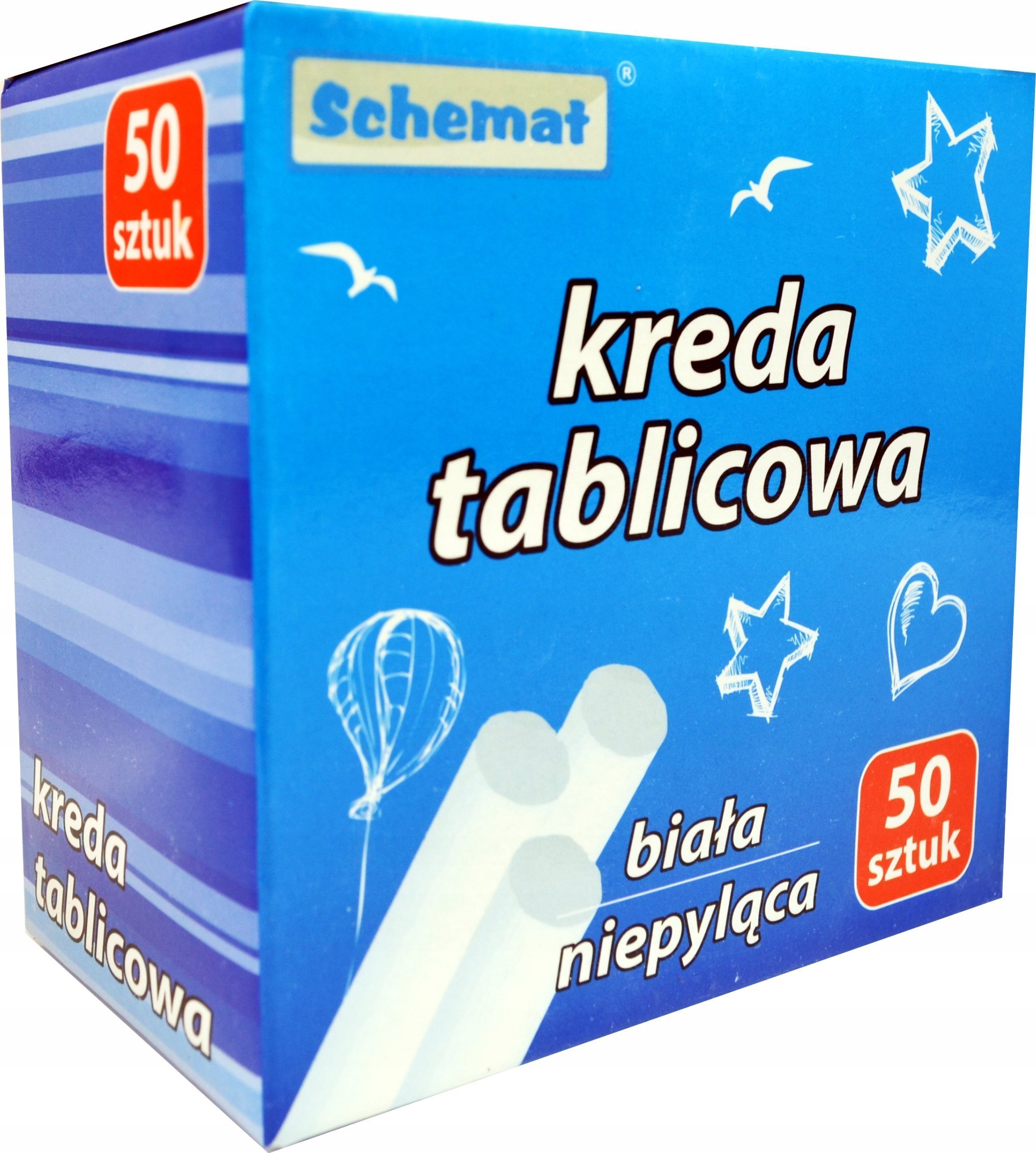 Schemat Panta Plast Kreda tablicowa 50szt biała