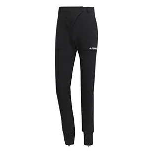 adidas Damskie spodnie W Yearound Ss P, czarny, 48 PL - Spodnie damskie - miniaturka - grafika 1