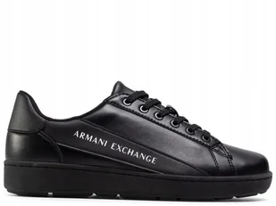 Buty Męskie Armani Exchange XUX082-XV262-K001 Ax Sneaker Czarne 45 - Buty sportowe męskie - miniaturka - grafika 1