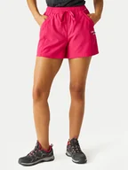 Odzież trekkingowa damska - Regatta Szorty sportowe Travel RWJ299 Różowy Relaxed Fit - miniaturka - grafika 1