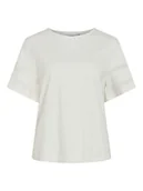 Koszulki i topy damskie - Vila Koszulka w kolorze białym - miniaturka - grafika 1