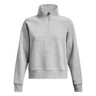 Bluzy damskie - Damska Bluza UNDER ARMOUR UA RIVAL FLEECE HZ 1379492-012 – Szary - miniaturka - grafika 1