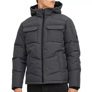 JACK & JONES Męska kurtka puchowa Jjmason Sn pikowana, szary, L - Kurtki męskie - miniaturka - grafika 1