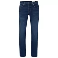 Spodenki męskie - BOSS Męskie spodnie jeansowe Delaware BC-P, Dark Blue406, 29W / 34L - miniaturka - grafika 1