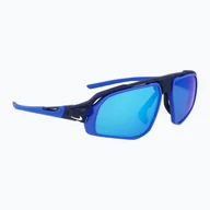 Okulary przeciwsłoneczne - Okulary przeciwsłoneczne Nike Flyfree M matte navy/ volt/ blue mirror WYSYŁKA W 24H 30 DNI NA ZWROT - miniaturka - grafika 1