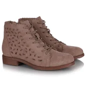 Botki damskie - Botki damskie S.Barski HY51-185 BEIGE 40 - miniaturka - grafika 1