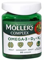 Witaminy i minerały - Omega Pharma ORKLA CARE Mollers Complex x 60 kaps + Alfa i rodzinna gra Dooblo GRATIS! - miniaturka - grafika 1