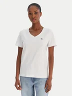 Koszulki i topy damskie - Calvin Klein Jeans T-Shirt Ss Monogram Vnk LV047B205G Biały Regular Fit - miniaturka - grafika 1