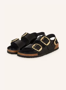 Birkenstock Sandały Milano Big Buckle schwarz - Sandały damskie - miniaturka - grafika 1