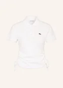 Koszulki i topy damskie - Lacoste Koszulka Polo Z Piki weiss - LACOSTE - miniaturka - grafika 1