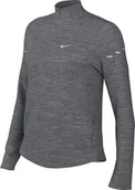 Koszulki i topy damskie - Nike Swift Dri-Fit HQ0499-084, top do biegania z zamkiem błyskawicznym dla kobiet, szary (Smoke Grey/Htr/Reflective Silv), HQ0499-084, XL - miniaturka - grafika 1