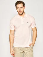 Koszulki męskie - Lacoste Polo L1212 Różowy Classic Fit - miniaturka - grafika 1