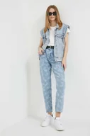 Spodnie damskie - Pepe Jeans jeansy damskie high waist - miniaturka - grafika 1