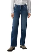Spodnie damskie - s.Oliver Damskie spodnie jeansowe długie, niebieski, 40W / 34L - miniaturka - grafika 1