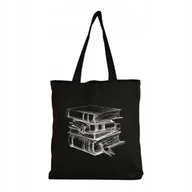 Torby i wózki na zakupy - Torebka Ekologiczna Torba bawełniana Shopper ZAKUPY NA RAMIĘ Książki Book 2 - miniaturka - grafika 1