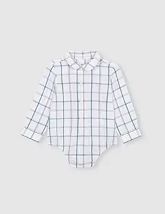 Gocco Dziecięca koszula Camisa Body Cuadros, Biały, 24 miesi?cy - Bluzki dla niemowląt - miniaturka - grafika 1