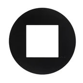 Klawisze i ramki - Efapel Ramka pojedyncza QUADRO Czarny - miniaturka - grafika 1