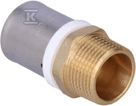 Łączniki, trójniki, kształtki - ZŁĄCZKA ZAPRASOWYWANA GZ 25MM X 3/4" profil U - miniaturka - grafika 1