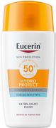 Balsamy i kremy do opalania - Płyn do twarzy z filtrem słonecznym Eucerin Hydra Protect Ultra Light Fluid SPF50 + 50 ml (4005800321054) - miniaturka - grafika 1