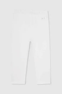Spodnie i spodenki dla dziewczynek - Mayoral legginsy niemowlęce kolor biały gładkie - grafika 1