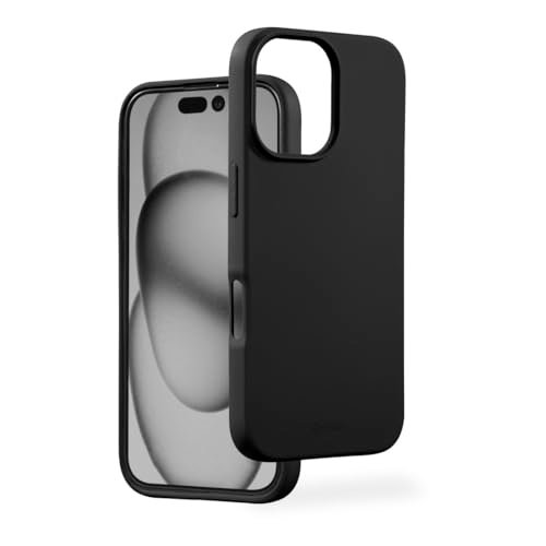 Hama Etui na telefon iPhone 16 Plus (etui na telefon komórkowy, odporne na uderzenia, zarysowania, eleganckie etui ochronne z tyłu, miękkie, cienkie, miękka powierzchnia, kompatybilne z bezprzewodowym