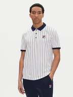 Koszulki męskie - Fila Polo Linter FAM0923 Biały Regular Fit - miniaturka - grafika 1